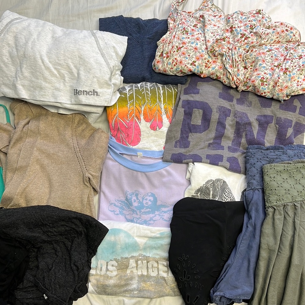 14 item bundle - VS PINK, garage, bench, american eagle, billabong, forever 21